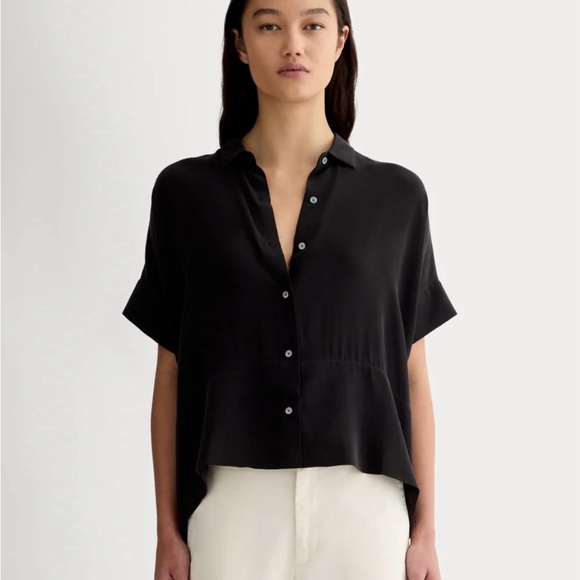 Ever-lane THE BOXY SHIRT IN WASHABLE SILK - Picture 1 of 7